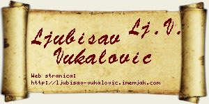 Ljubisav Vukalović vizit kartica